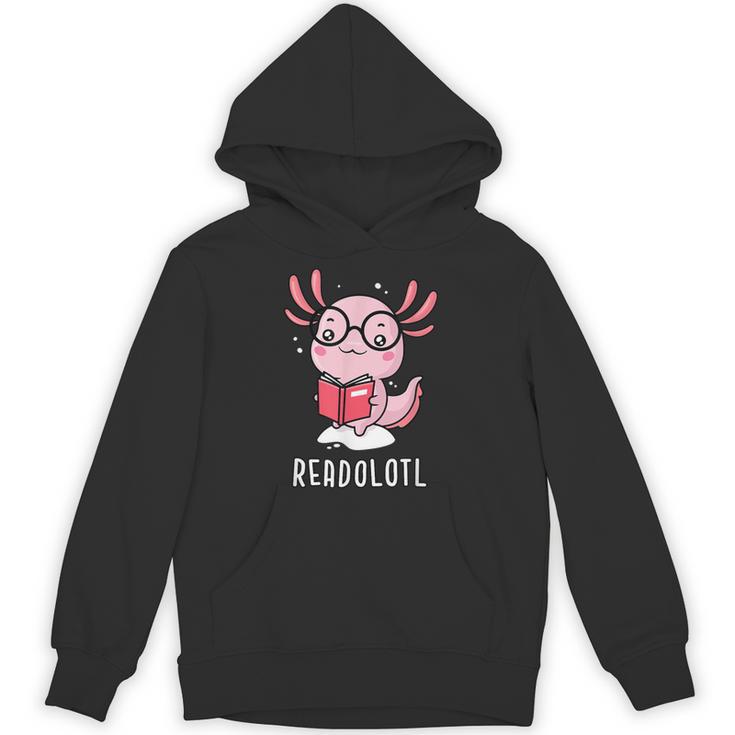 Readolotl Cute Axolotl Book Lover Unisex Hoodie