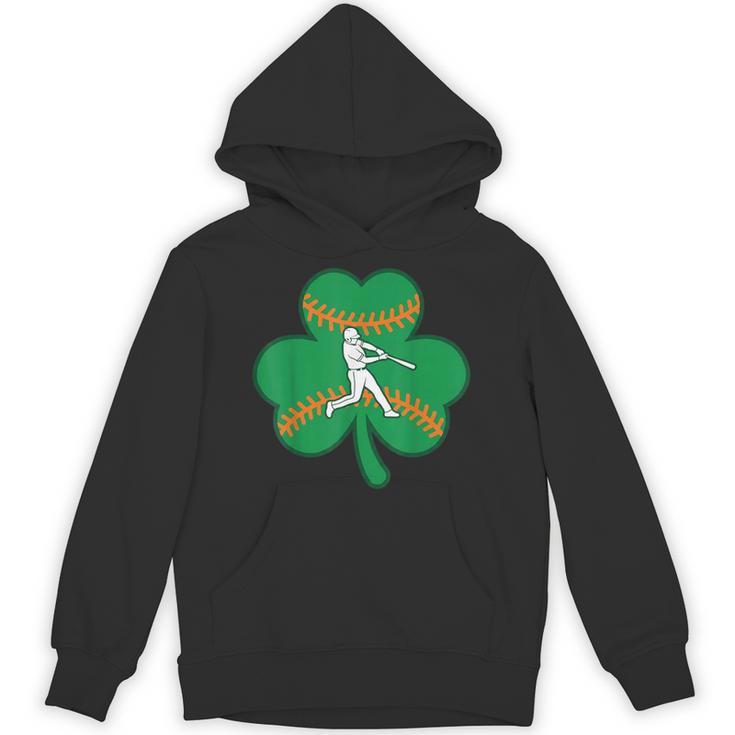 Retro Shamrock Baseball St Patricks Day Men Women Boys Girls Unisex Hoodie