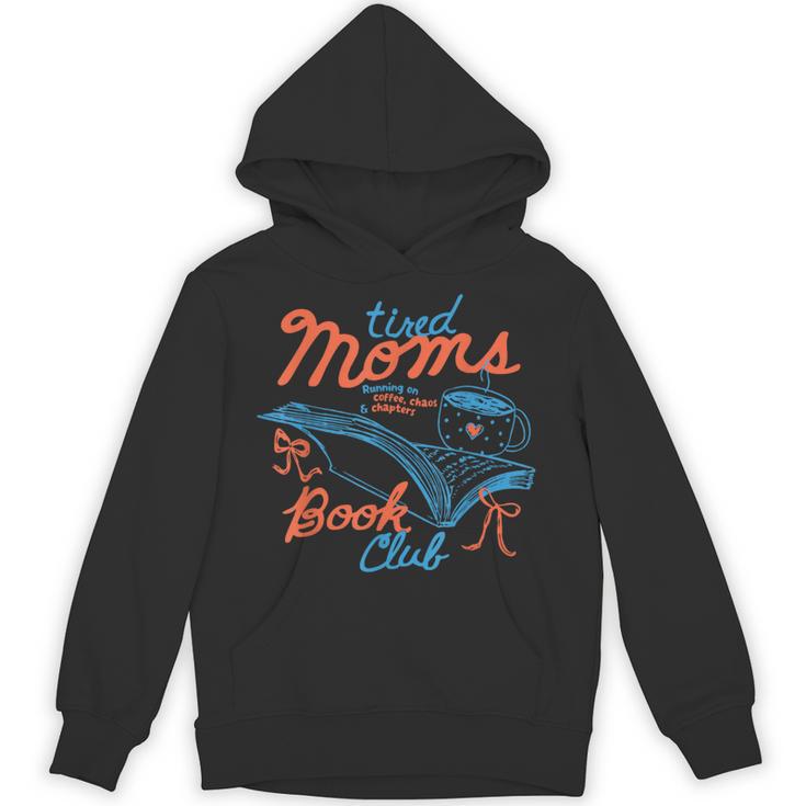 Retro Tired Moms Club Bookish Homebody Book Club Mom Women Unisex Hoodie