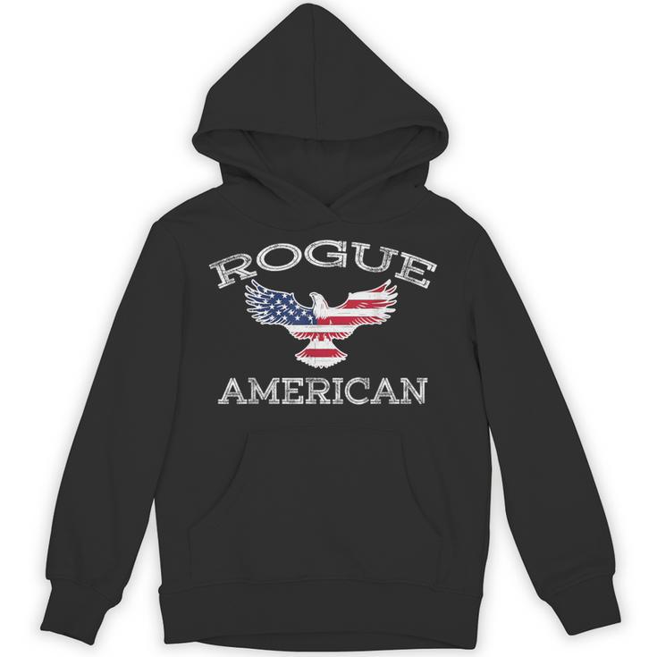 Rogue America ユーズド加工 アメリカ国旗 イーグル パーカー