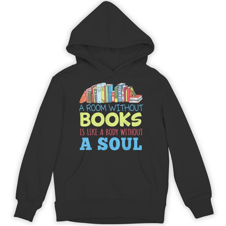 A Room Without Books Is Like a Body Without Soul Librarian Unisex Hoodie