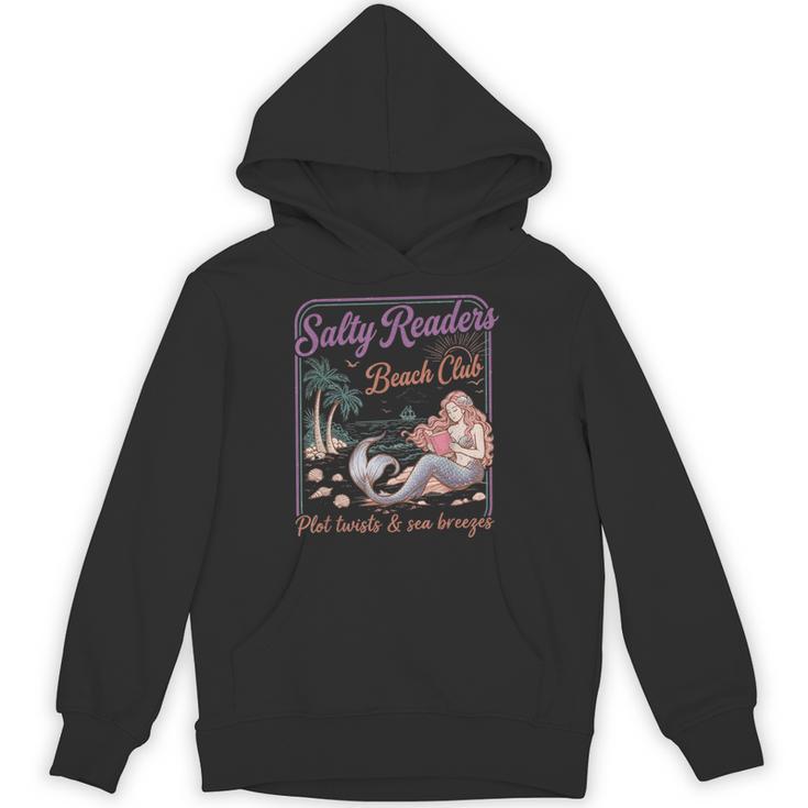Salty Readers Beach Club Books Plot Twists & Sea Breezes Unisex Hoodie