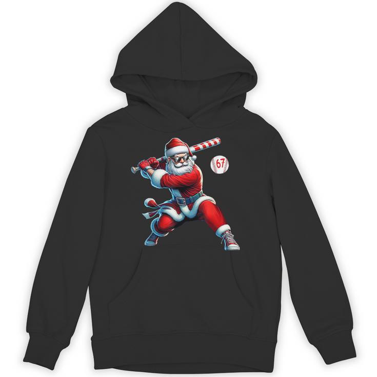 Santa Baseball Six Seven 6 7 Meme Christmas Men Boys Player Unisex Hoodie