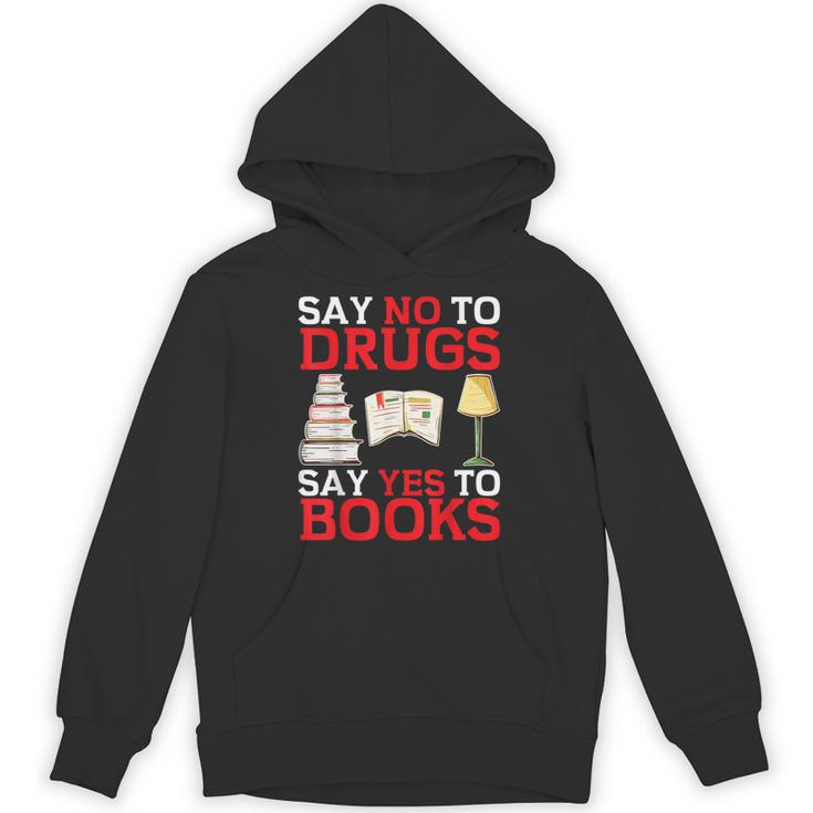 Say No To Drugs Say Yes To Books Red Ribbon Week Awareness Unisex Hoodie