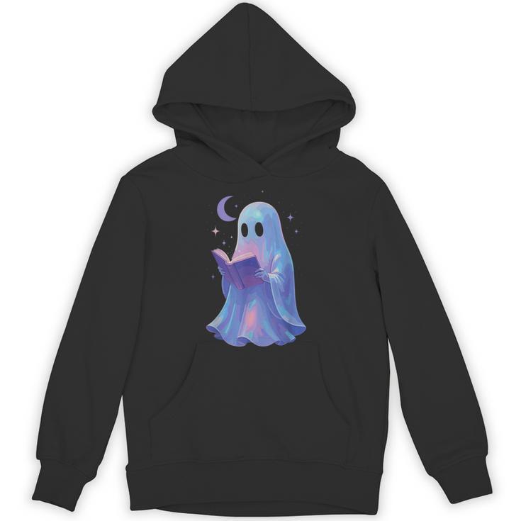 Scary Reading Book Lovers Halloween Costume Pastel Ghost Unisex Hoodie