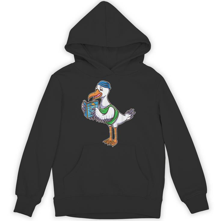 Seagull Reading Book Librarian Unisex Hoodie