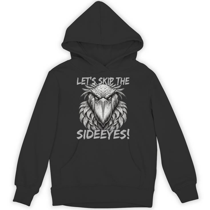 Sideeyes シュービルコウノトリの子育てをスキップしましょう 長袖tシャツ パーカー