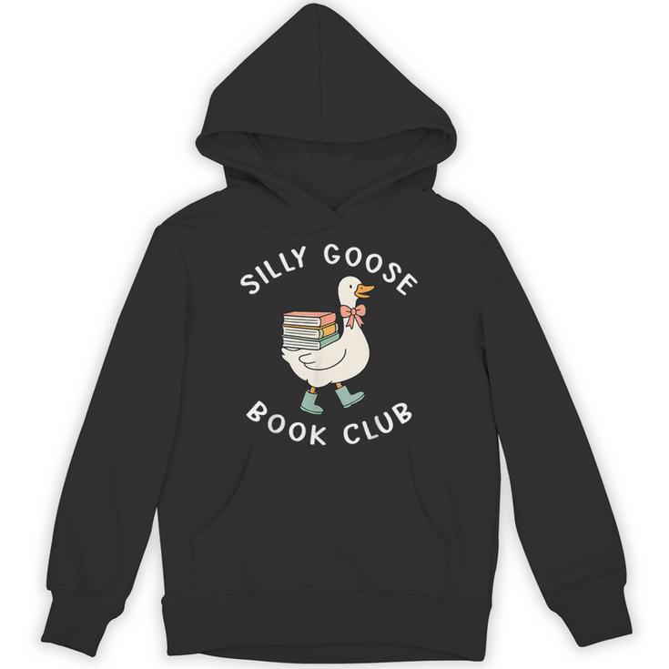 Silly Goose Book Club Bookish Reader Bookworm Reading Unisex Hoodie