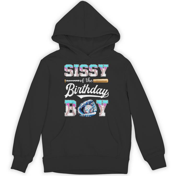 Sissy Of The Birthday Boy Baseball Ice Cream Drip Matching Unisex Hoodie