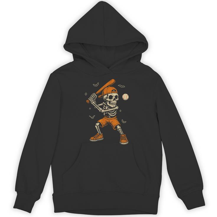 Skeleton Baseball Player Costume Halloween Men Boys Unisex Hoodie