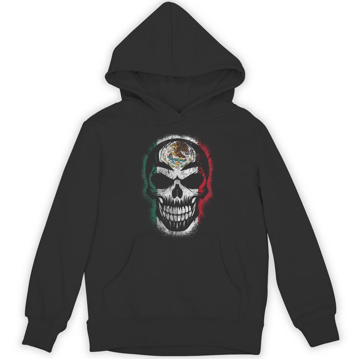 Skull Mexican Flag Mexicopraytyleintage パーカー