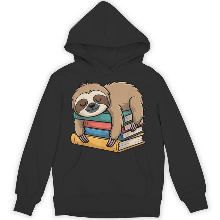 Sloth Sleeping On Books Unisex Hoodie