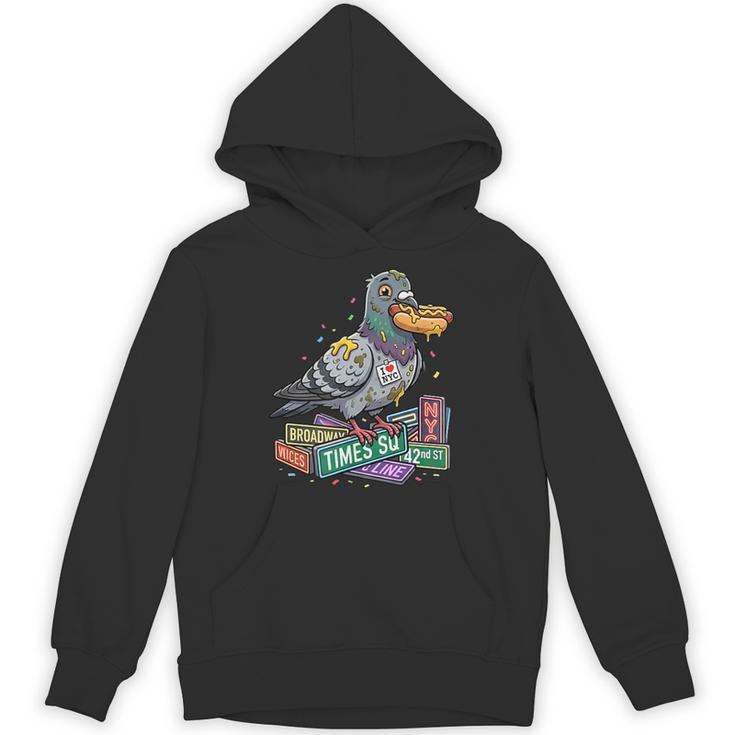 Smart Pigeon Sitting On Book Stack Unisex Hoodie