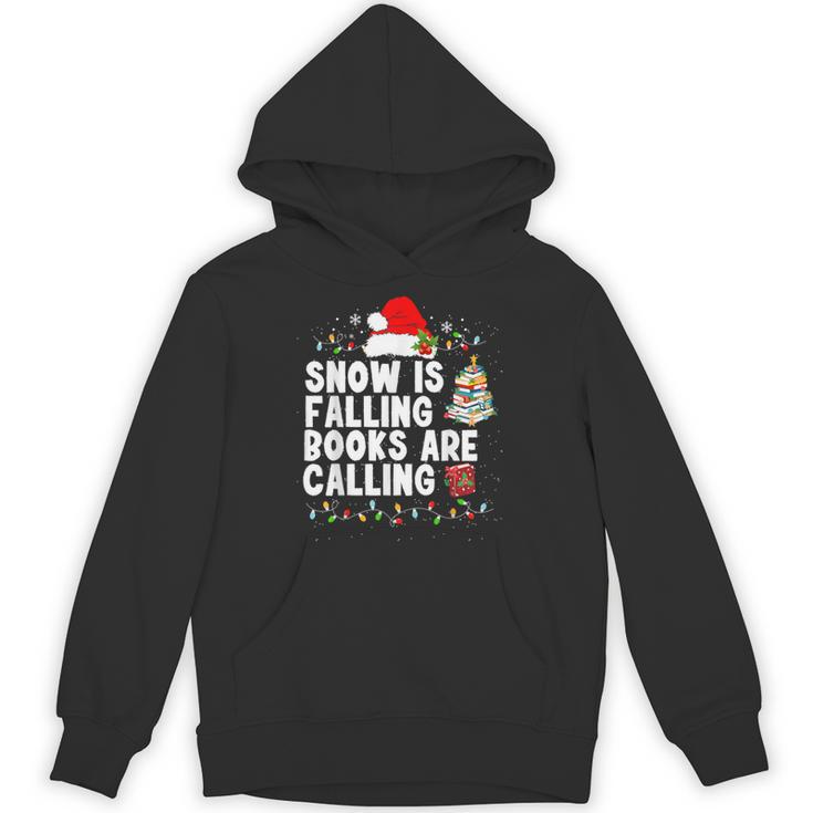 Snow Is Falling Books Are Calling Unisex Hoodie