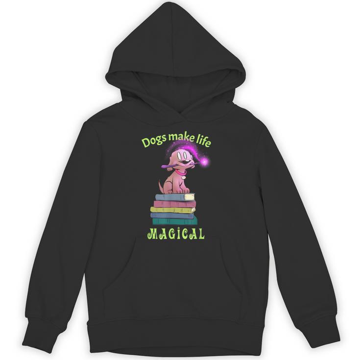 Sophie Magic Wand Dog Wizard Books Unisex Hoodie
