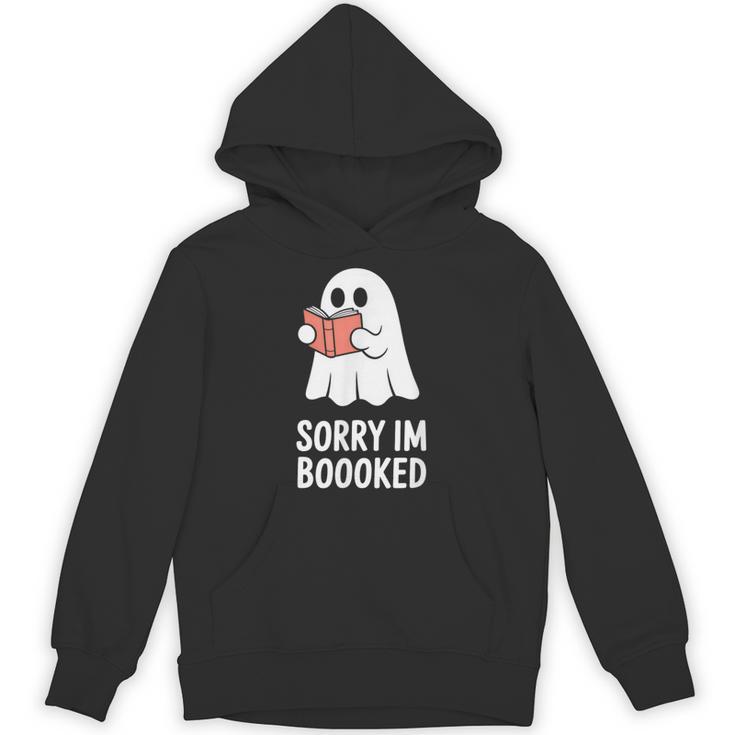 Sorry Im Boooked Reading Ghost Book Meme Unisex Hoodie