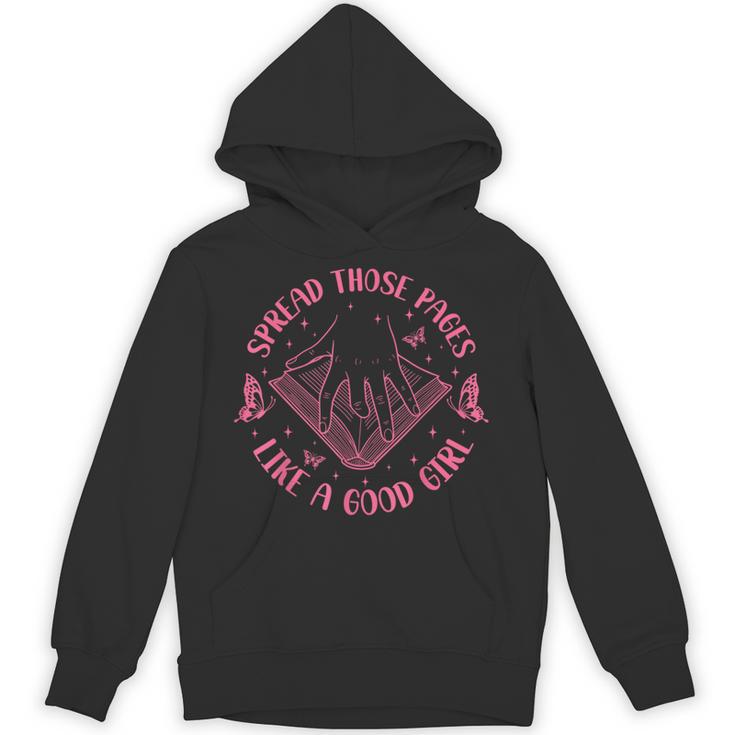 Spread Those Pages Like A Good Girl Reading Book Lover Unisex Hoodie