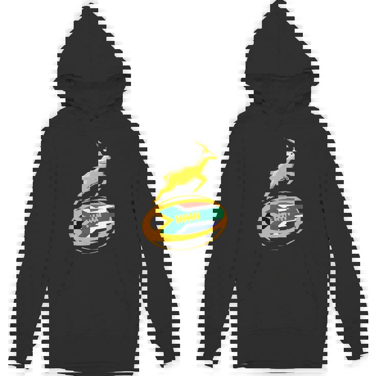 Springbok ラグビーボール & 南アフリカ国旗 メンズ レディース キッズ パーカー