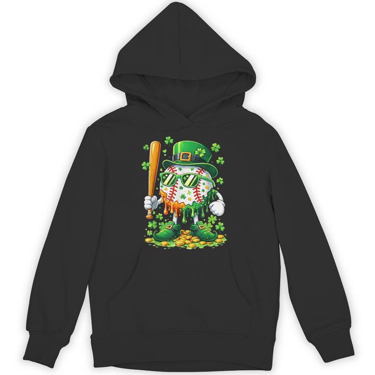 St Patricks Day Baseball Ice Cream Baseball Player Cartoon Unisex Hoodie