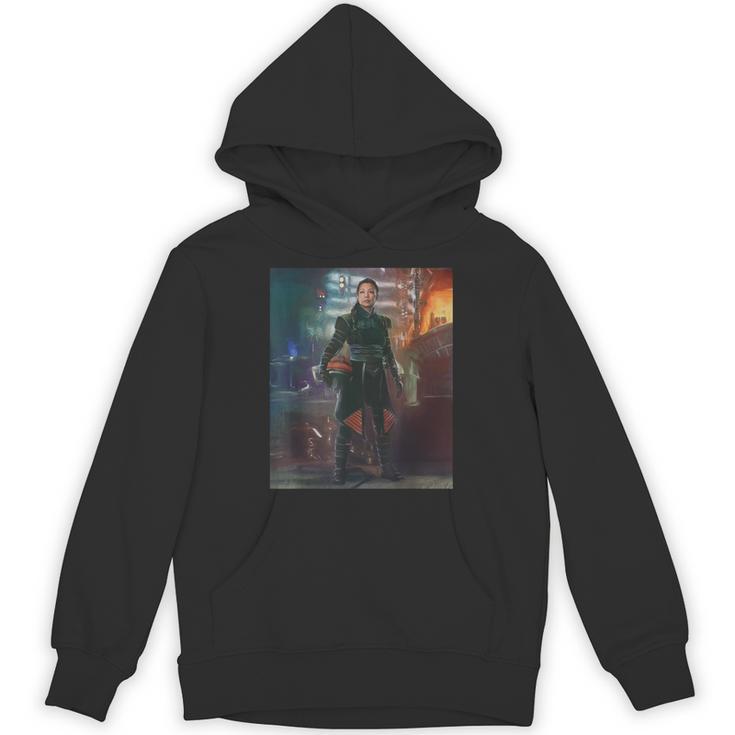 Star Wars The Book Of Boba Fett Fennec Shand Portrait Unisex Hoodie