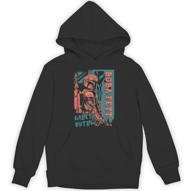 Star Wars The Book Of Boba Fett Galactic Outlaw Poster Unisex Hoodie