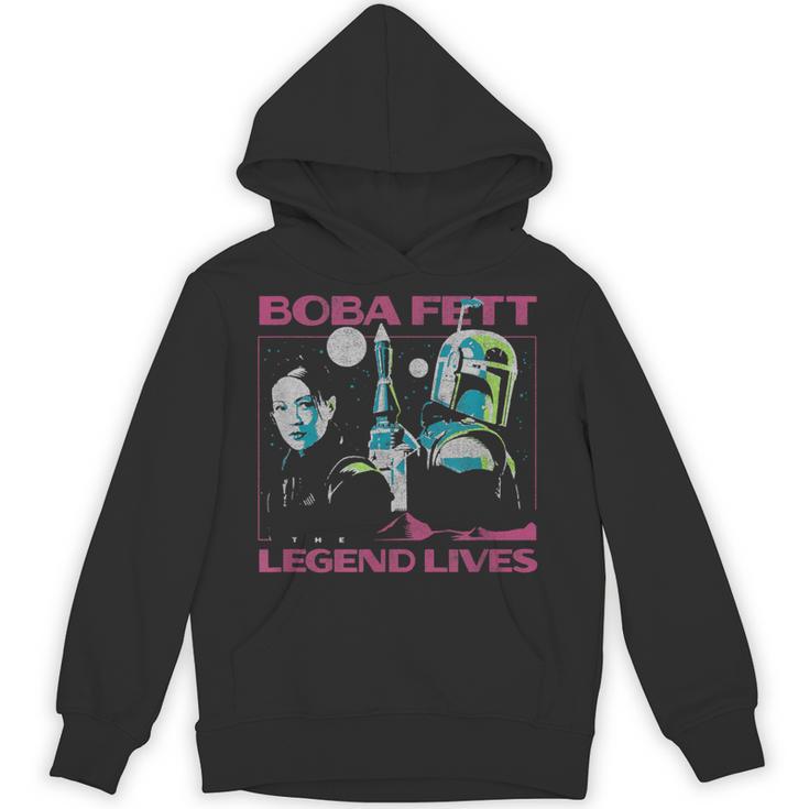 Star Wars The Book Of Boba Fett The Legend Lives Retro Unisex Hoodie