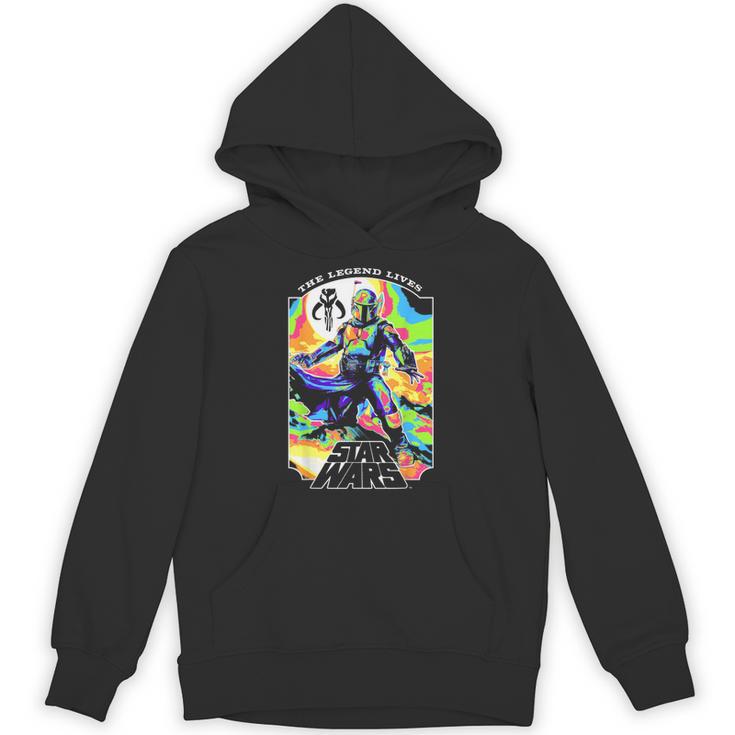 Star Wars The Book Of Boba Fett The Legend Lives Retro V-2 Unisex Hoodie