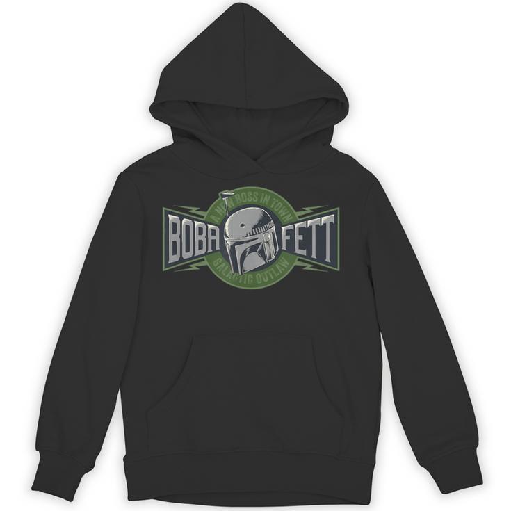 Star Wars The Book Of Boba Fett A New Boss In Town Logo Unisex Hoodie