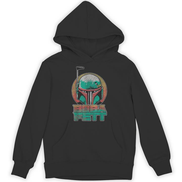 Star Wars The Book Of Boba Fett Vintage Helmet Logo V-2 Unisex Hoodie
