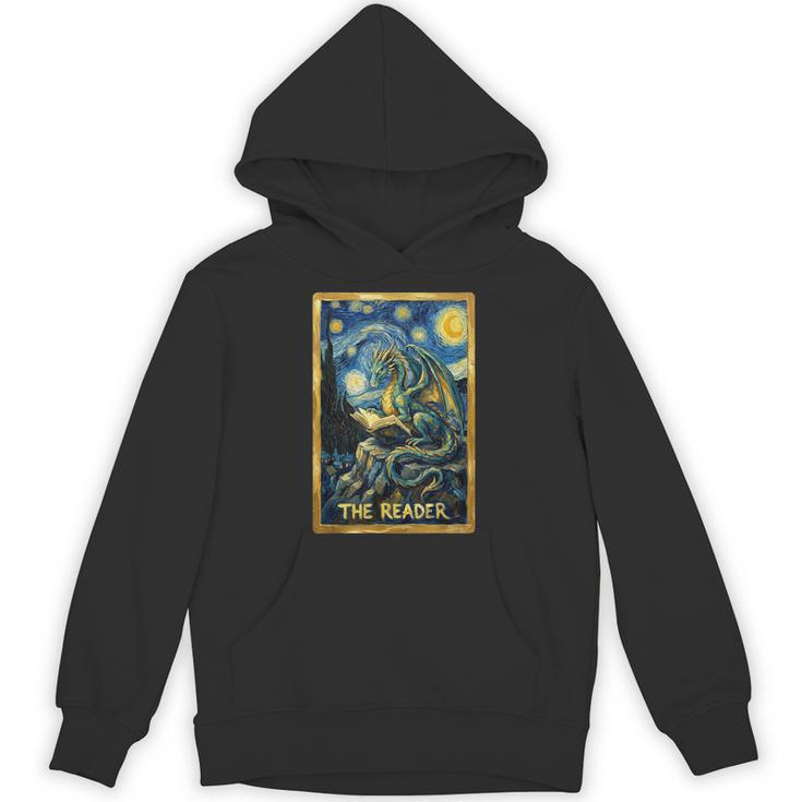 Starry Dragon Reading Book The Reader Fantasy Reader Unisex Hoodie