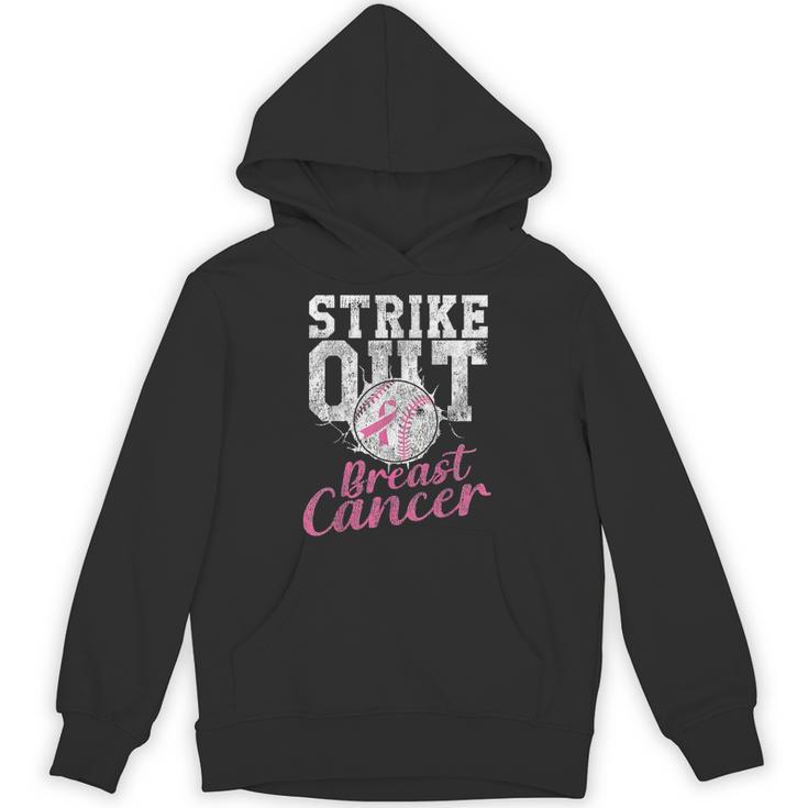 Strike Out Breast Cancer Baseball Warrior Unisex Hoodie