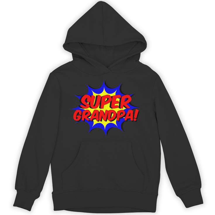 Super Grandpa Comic Book Style Superhero Unisex Hoodie