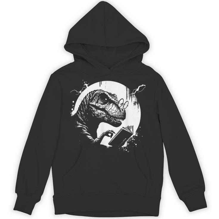 T-Rex Bookworm Book Reading Dinosaur Lover Unisex Hoodie