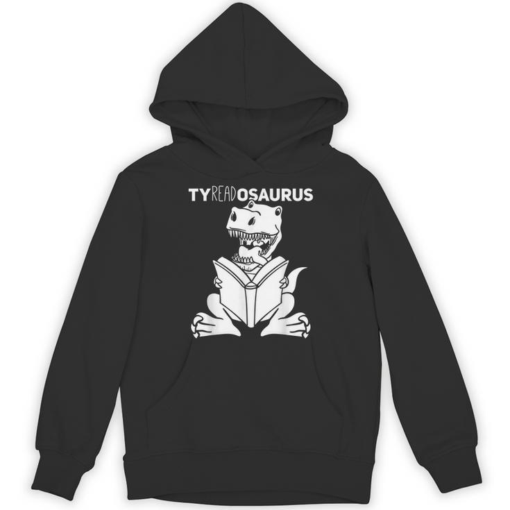 Teachersaurus Dinosaur Reading Book Reader Men Women Kids Unisex Hoodie