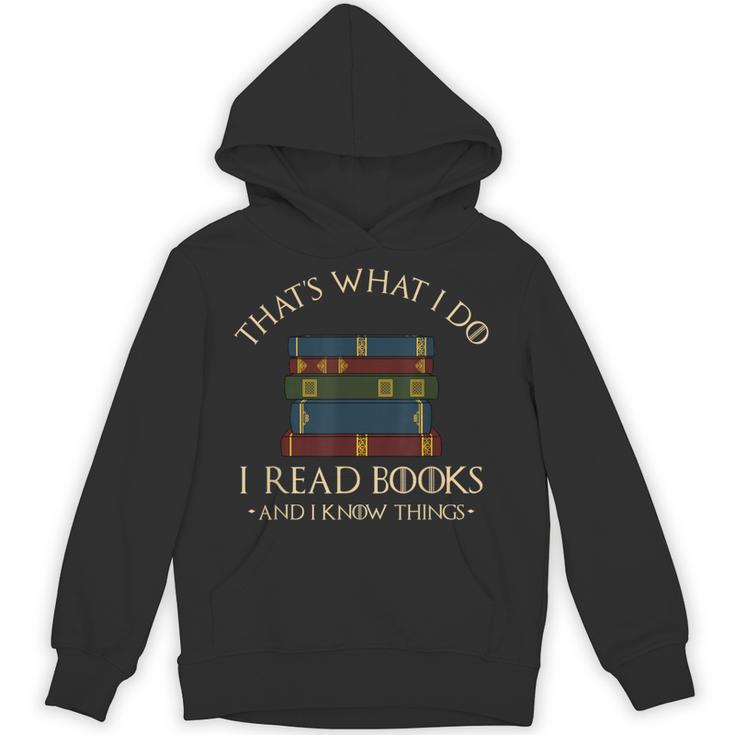 That's What I Do I Read Books And I Know Things Reading Small Unisex Hoodie