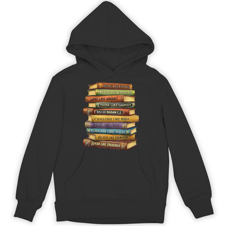 History Book Stack Leaders African American Pride Unisex Hoodie