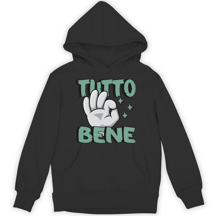 Tutto Bene イタリアの手のジェスチャー面白い引用イタリア 長袖tシャツ パーカー