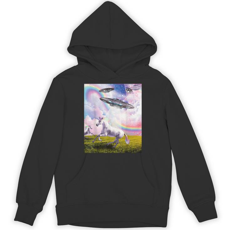Ufo 誘拐ユニコーン パーカー