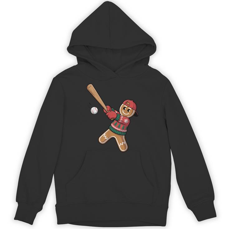 Ugly Christmas Sweater Gingerbread Baseball Toddler Kids Unisex Hoodie