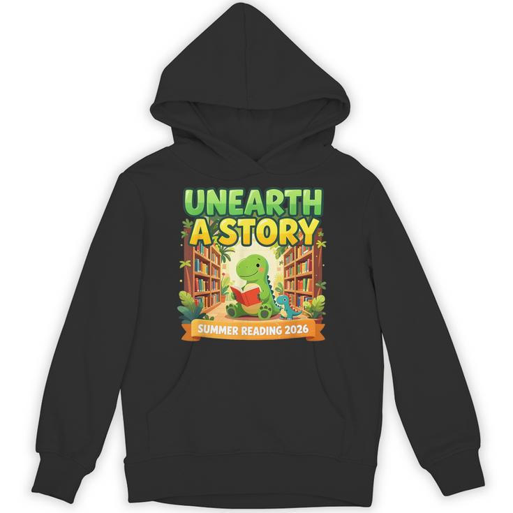 Unearth A Story Dinosaur Summer Reading 2026 Books Unisex Hoodie