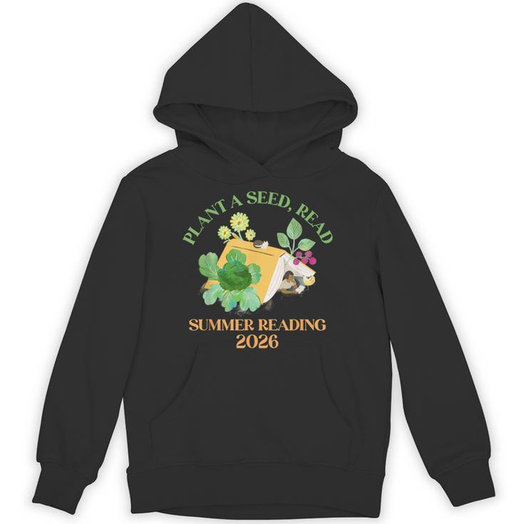 Unearth a Story Summer Reading 2026 Dinosaur Book Kids Unisex Hoodie
