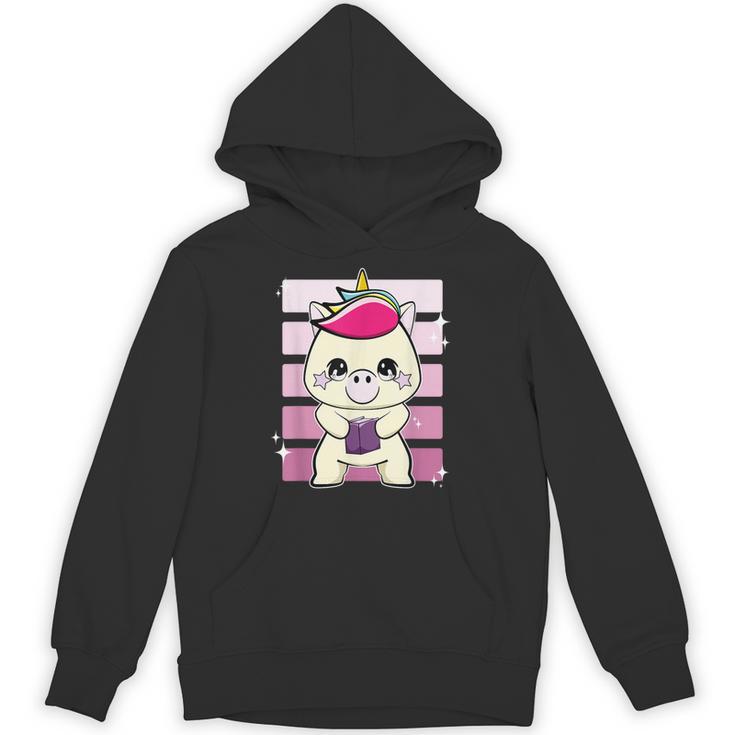 Unicorn With Book Unisex Hoodie