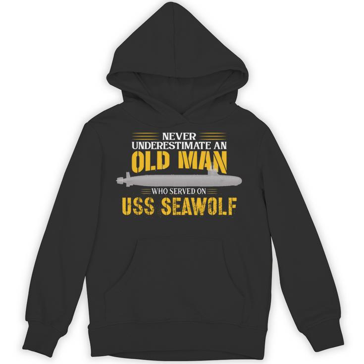 Ussシーウルフssn-21サブマリン 長袖tシャツ パーカー