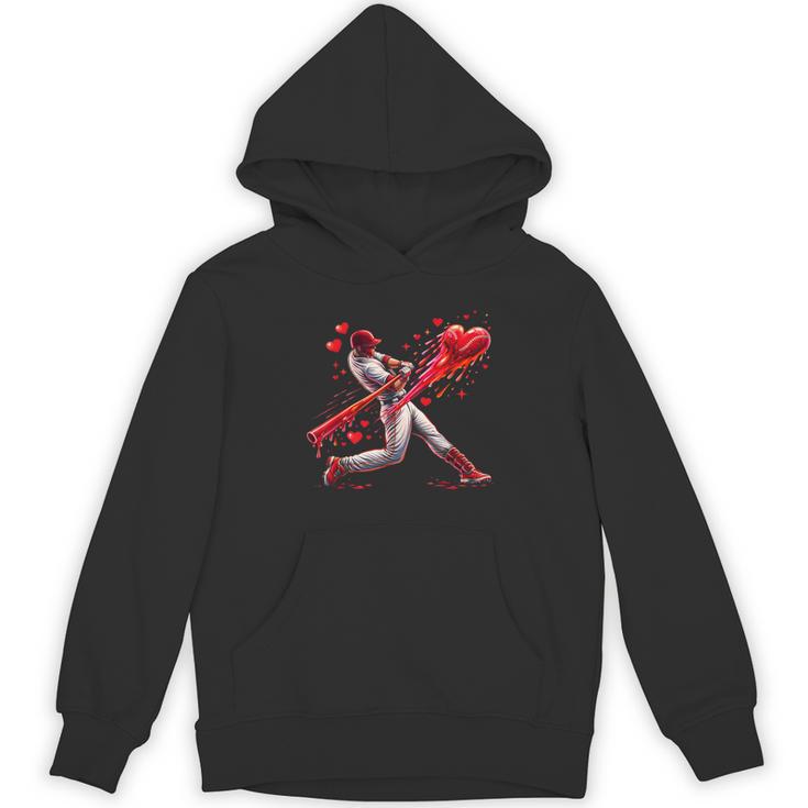 Valentine Baseball Player Drip Unisex Hoodie Valentine Baseball Player Drip Unisex Hoodie