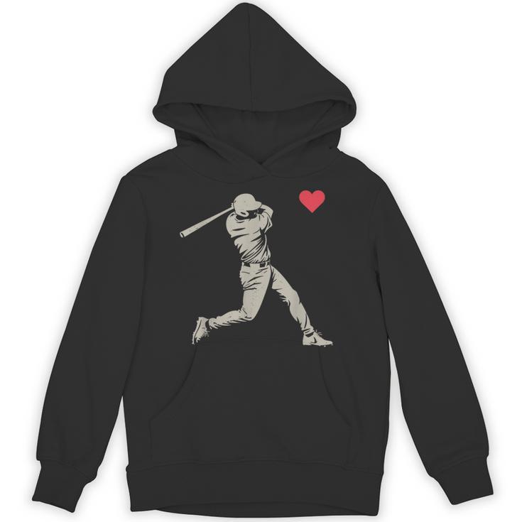 Valentines Day Baseball Batter Silhouette Heart Men Boy Kids Unisex Hoodie Valentines Day Baseball Batter Silhouette Heart Men Boy Kids Unisex Hoodie
