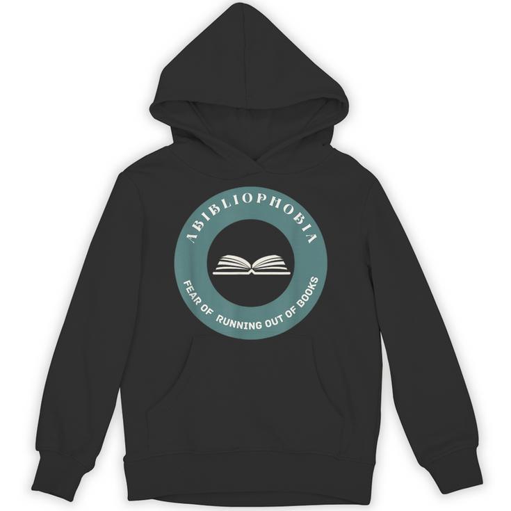 Vintage Abibliophobia Definition Bookworms Book Lovers Unisex Hoodie
