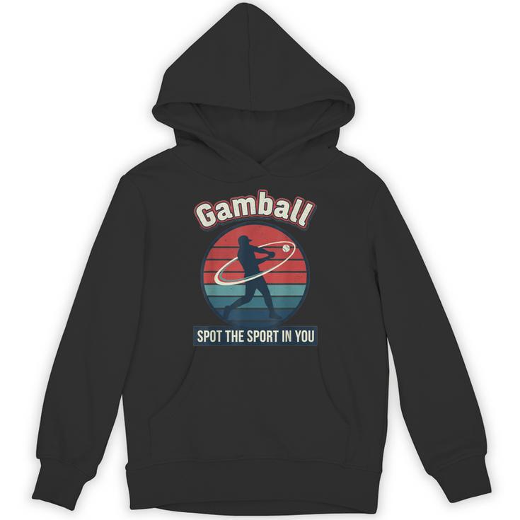 Vintage Baseball Batter Retro Sports Circle Graphic Unisex Hoodie