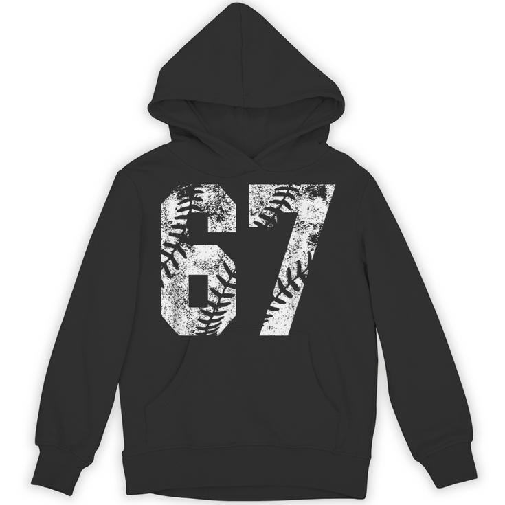 Vintage Baseball Number 67 Jersey Player Uniform Unisex Hoodie