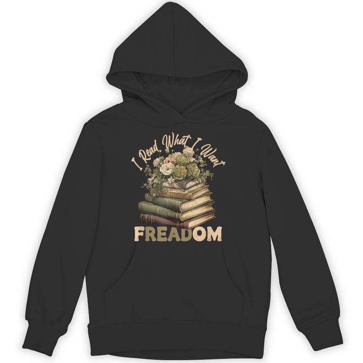 Vintage Censorship Freedom Reading Nerd I Read Banned Books Unisex Hoodie