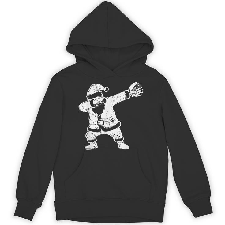 Vintage Dabbing Santa Christmas Baseball Xmas Costume Unisex Hoodie